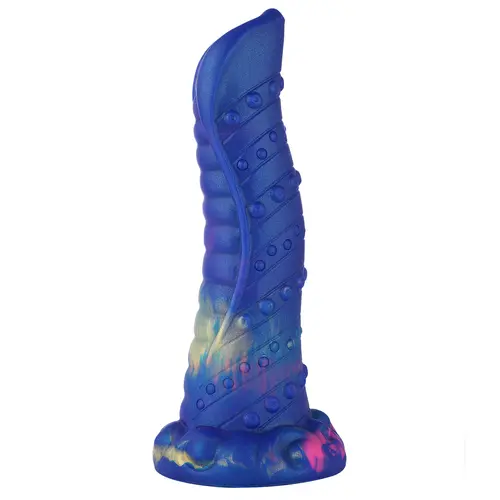 Dildo mostro fantasy con ventosa 21 cm lingua blu