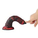 Hismith® Fantasy Monster Dildo mit Saugnapf 21 cm Rote Zunge