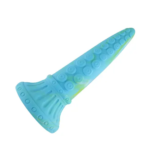 Fantasy Saugnapf Dildo 25 cm Tentakel Blau