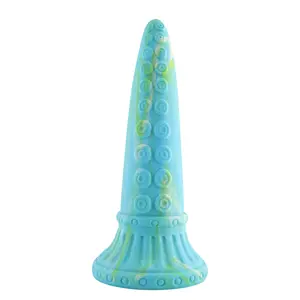Fantasy Saugnapf Dildo 25 cm Tentakel Blau