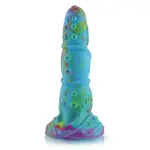 Fantasy Saugnapf Dildo Blau 22 cm Octopussy