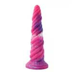 Dildo a ventosa Fantasy 25 cm anale rosa unicorno