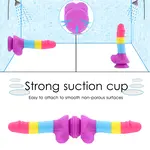 Dildo a ventosa Fantasy Rainbow Sugar 22 cm