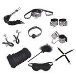 Kinky BDSM Bondage set - 10-piece - Panther print