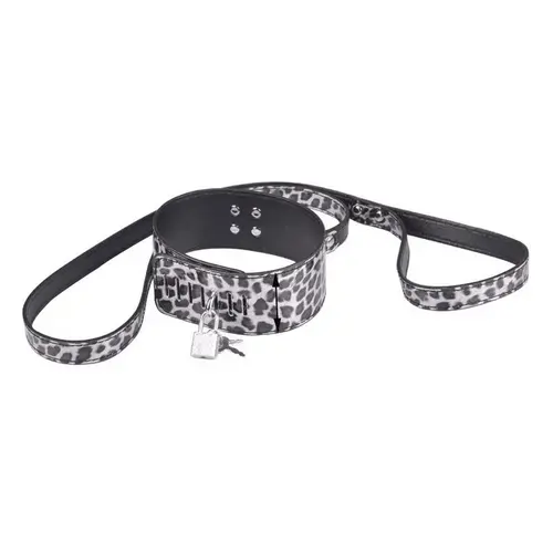 Kinky BDSM Bondage set - 10-piece - Panther print