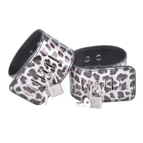 Kinky BDSM Bondage set - 10-piece - Panther print