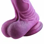 Hismith® Fantasy Horse Dildo KlicLok en Zuignap 27 CM Paars