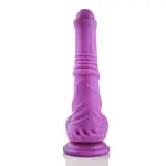 Hismith® Fantasy Horse Dildo KlicLok and Suction Cup 27 CM Purple