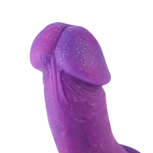Hismith® Fantasy Dildo Soft KlicLok and Suction Cup 22 CM Purple
