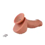 Hismith® Realistic Dildo KlicLok® and Suction Cup 17 CM Beige