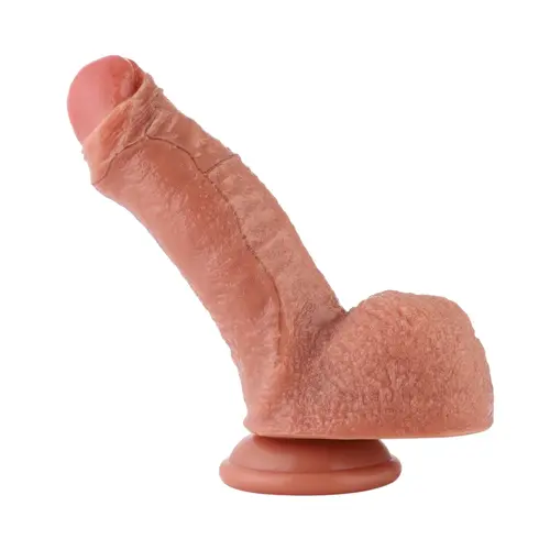 Realistic Dildo KlicLok® and Suction Cup 17 CM Beige