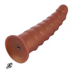 Consolador P-Spot Arthropod KlicLok y Ventosa 25 CM Marrón Dorado