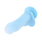Dildo fosforescente KlicLok 24 CM Blu