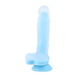 Dildo fosforescente KlicLok 24 CM Blu