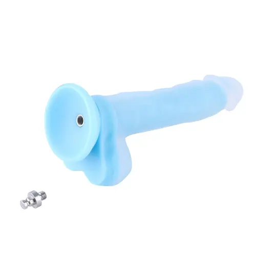 Dildo fosforescente KlicLok 24 CM Blu