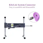 Gode phosphorescent KlicLok et ventouse 20 CM rose