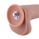 Consolador Vibrador con Control Remoto 28 CM KlicLok Nude