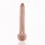 Hismith® Vibrating Dildo including Remote Control 28 CM KlicLok Nude