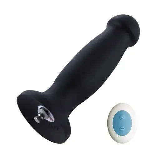 Hismith® Vibrating Dildo including Remote Control 18 CM KlicLok Black