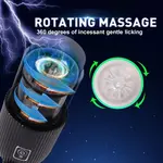 Hismith® Roterende Pocket Pussy Masturbator voor de KlicLok Seksmachine Zwart