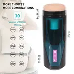 Hismith® Stotende Pocket Pussy Masturbator KlicLok en Zuignap