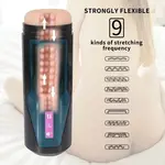 Hismith® Stotende Pocket Pussy Masturbator KlicLok en Zuignap