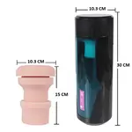 Hismith® Stotende Pocket Pussy Masturbator KlicLok en Zuignap