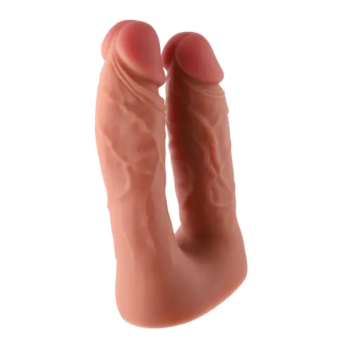 Hismith® Dildo Dubbel KlicLok Medium 15-19 CM Nude