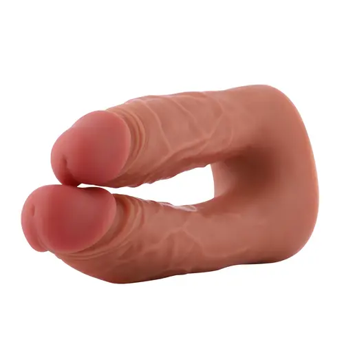 Gode Double KlicLok Medium 15-19 CM Nude