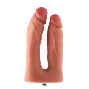 Hismith® Dildo Dubbel KlicLok Medium 15-19 CM Nude