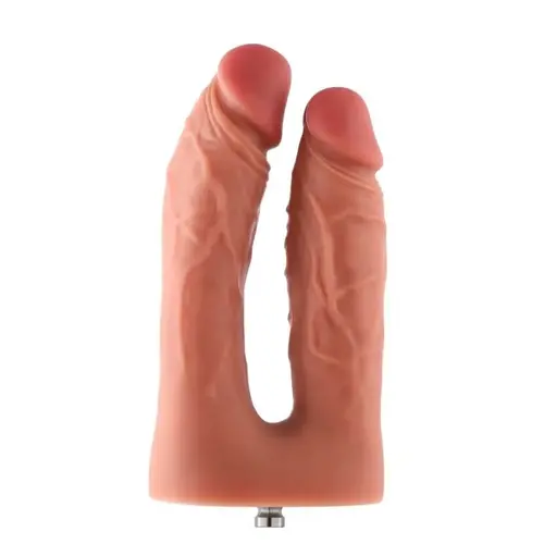 Hismith® Dildo Dubbel KlicLok Medium 15-19 CM Nude