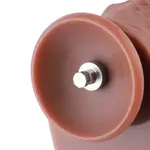 Dildo spesso KlicLok grande 21 CM marrone