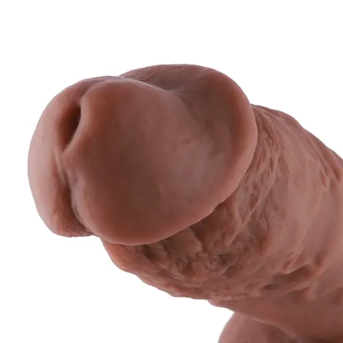 Dildo spesso KlicLok grande 21 CM marrone