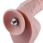 Dildo Spesso KlicLok Grande 21 CM Nudo