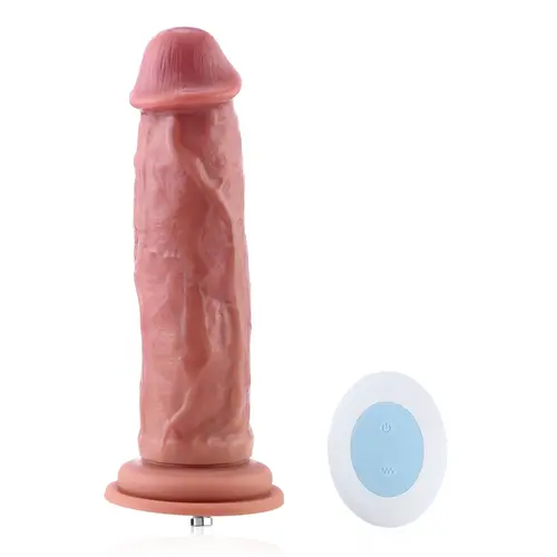 Gode vibrant avec télécommande 23 CM KlicLok Beige