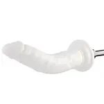 Gode réaliste KlicLok® et ventouse 19 CM blanc