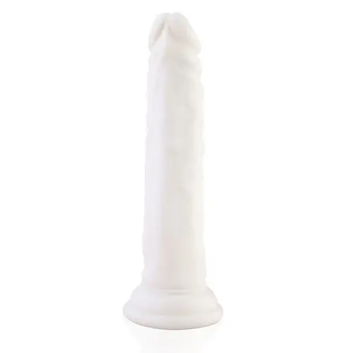Gode réaliste KlicLok® et ventouse 19 CM blanc