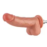 Realistischer Dildo KlicLok® und Saugnapf 21 cm Beige