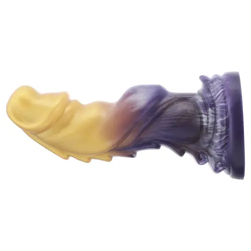 Hismith® Fantasy Dildo Gold Purple Attachment 21 cm KlicLok