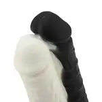 Doppio dildo nero bianco 20,8 cm KlicLok®