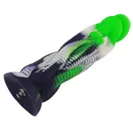 Gode fantaisie en rotin KlicLok et ventouse 24 CM Vert