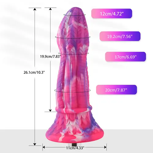 Dildo Fantasy KlicLok e ventosa 26 CM