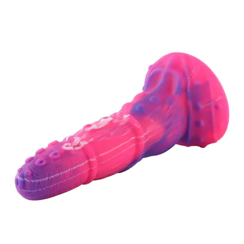 Dildo anale Fantasy KlicLok e ventosa 22 CM rosa-viola