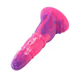 Dildo anale Fantasy KlicLok e ventosa 22 CM rosa-viola