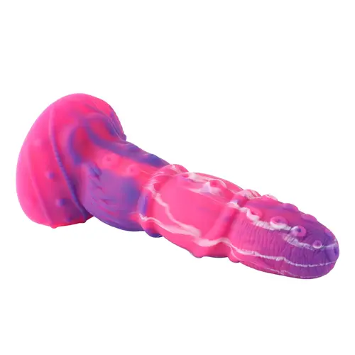 Dildo anale Fantasy KlicLok e ventosa 22 CM rosa-viola