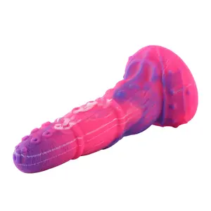 Dildo anale Fantasy KlicLok e ventosa 22 CM rosa-viola