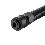 Adattatore a molla flessibile in acciaio inox nero Hismith Premium KlicLok