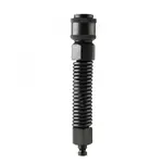 Adattatore a molla flessibile in acciaio inox nero Hismith Premium KlicLok