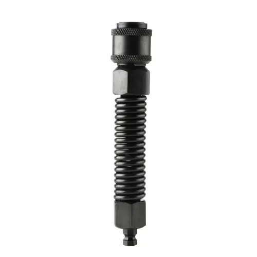 Adattatore a molla flessibile in acciaio inox nero Hismith Premium KlicLok