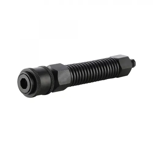 Adattatore a molla flessibile in acciaio inox nero Hismith Premium KlicLok